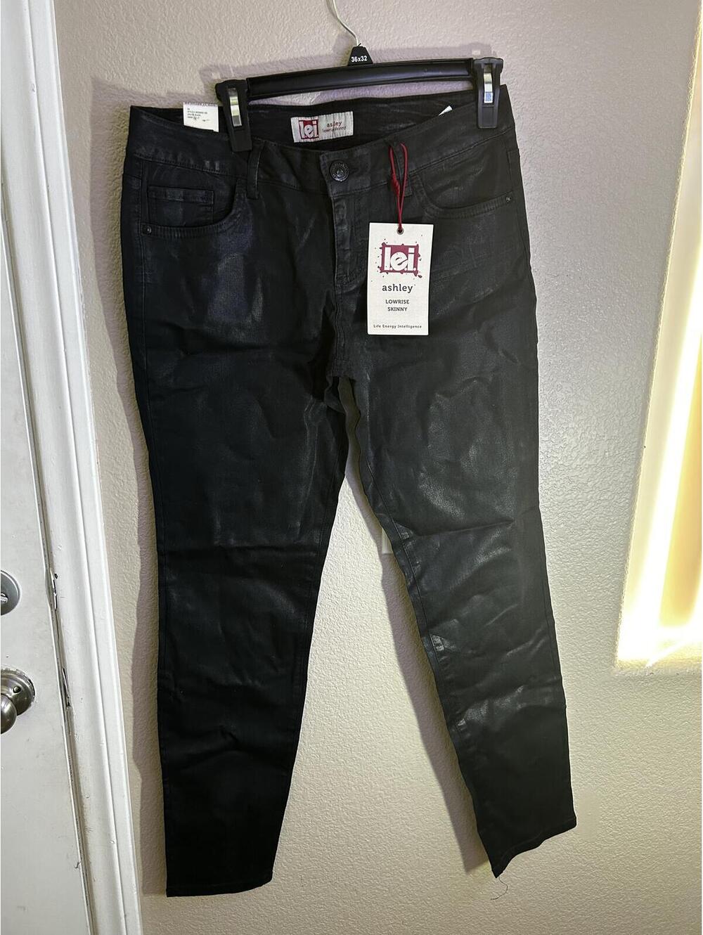 Lei Ashley Lowrise Skinny Jeans Size 11 Regular Black